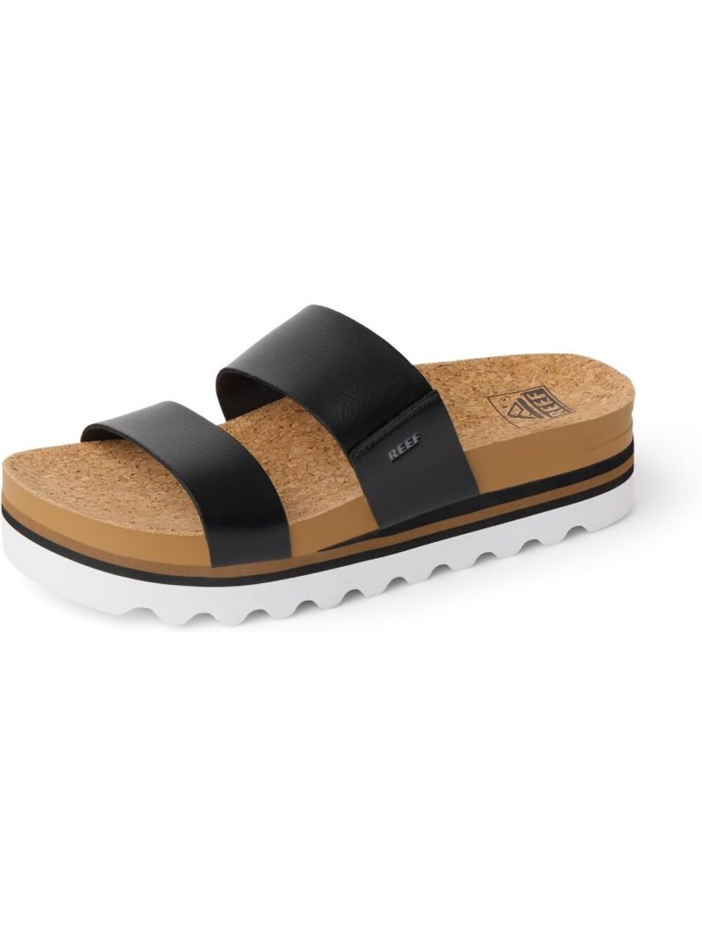 Women's Black Arch Support Ultra Soft Cushion Footbed Platform Sandal Shoes